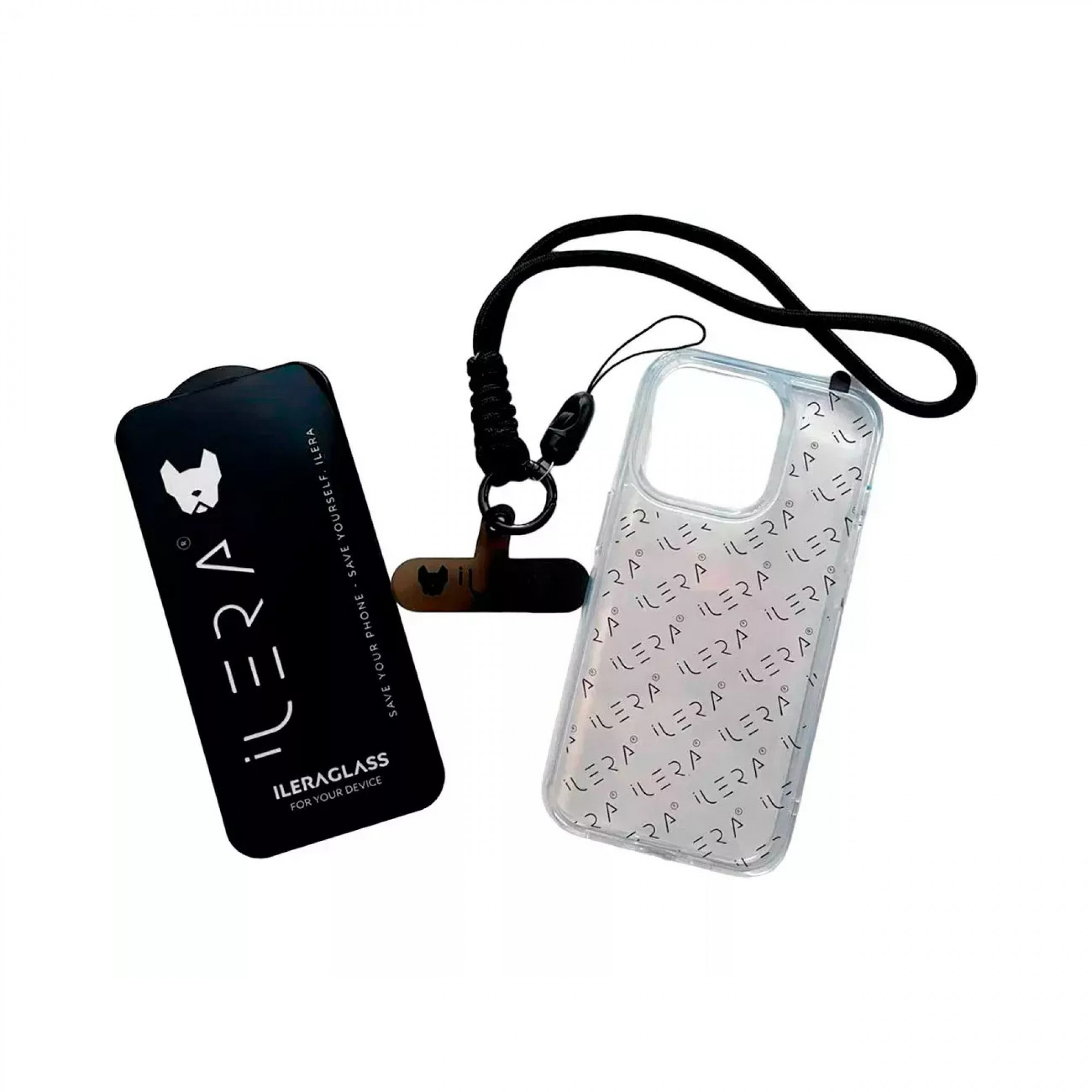 Защитное стекло iLeraGo Ice Case with Hand Stripe iPhone 14 Pro Black